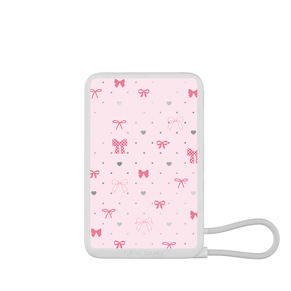 Lace Bow Series Power Bank Build - in Cable - CaseBangPower BankCaseBangHeart Bow/For Lightning