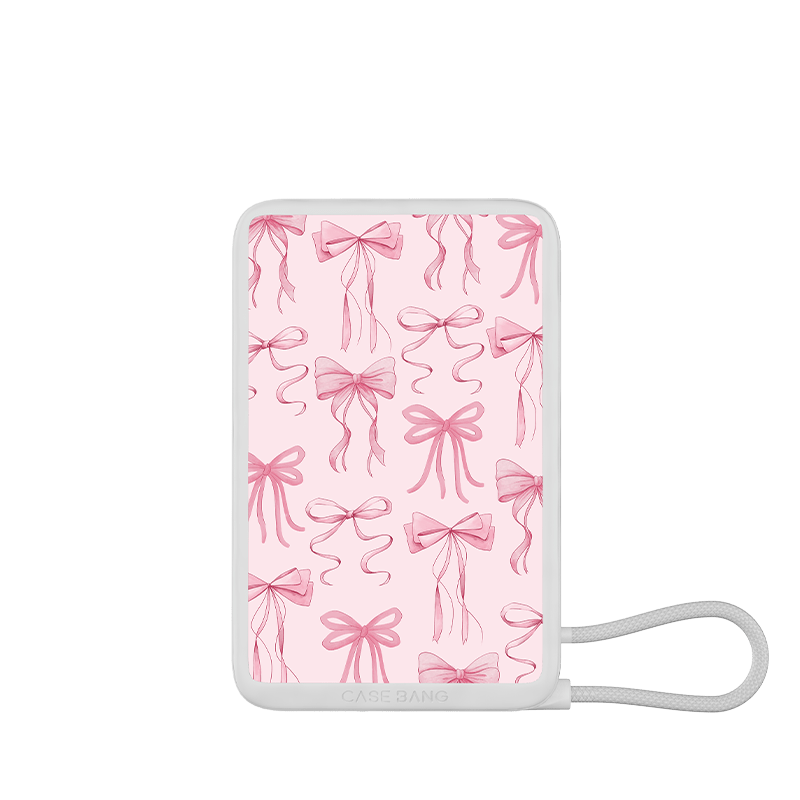 Lace Bow Series Power Bank Build - in Cable - CaseBangPower BankCaseBangDreamy Bow/For Lightning