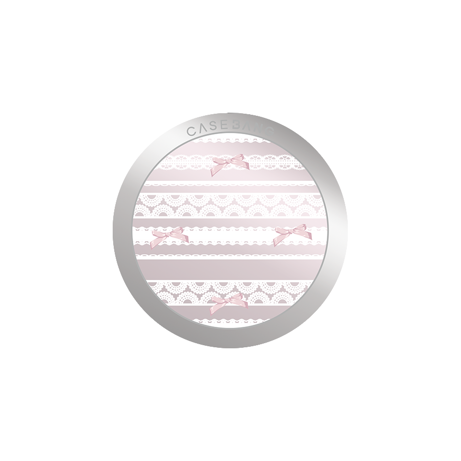 Lace Stripe Pink stand back cover