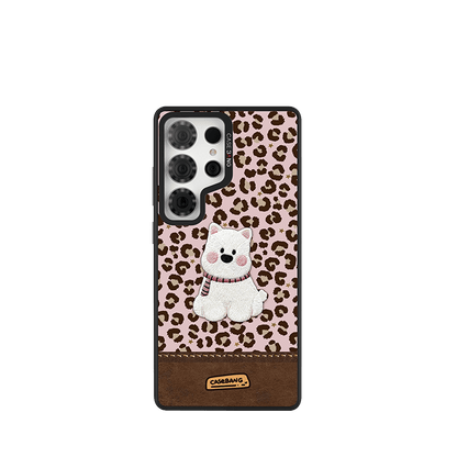 Leopard - Print Puppy Imagisnap - CaseBangImagisnapCaseBangSamsung S25 UltraBack Cover+Base Case