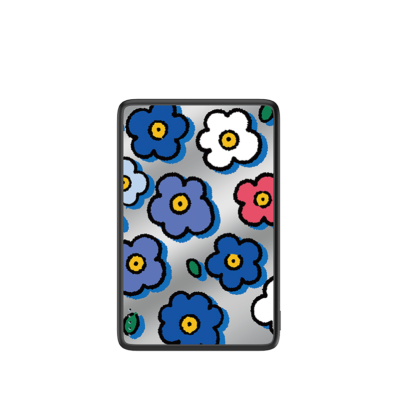 Little Blue Flower Magnetic Power Bank - CaseBangPower BankCaseBang5000mAh