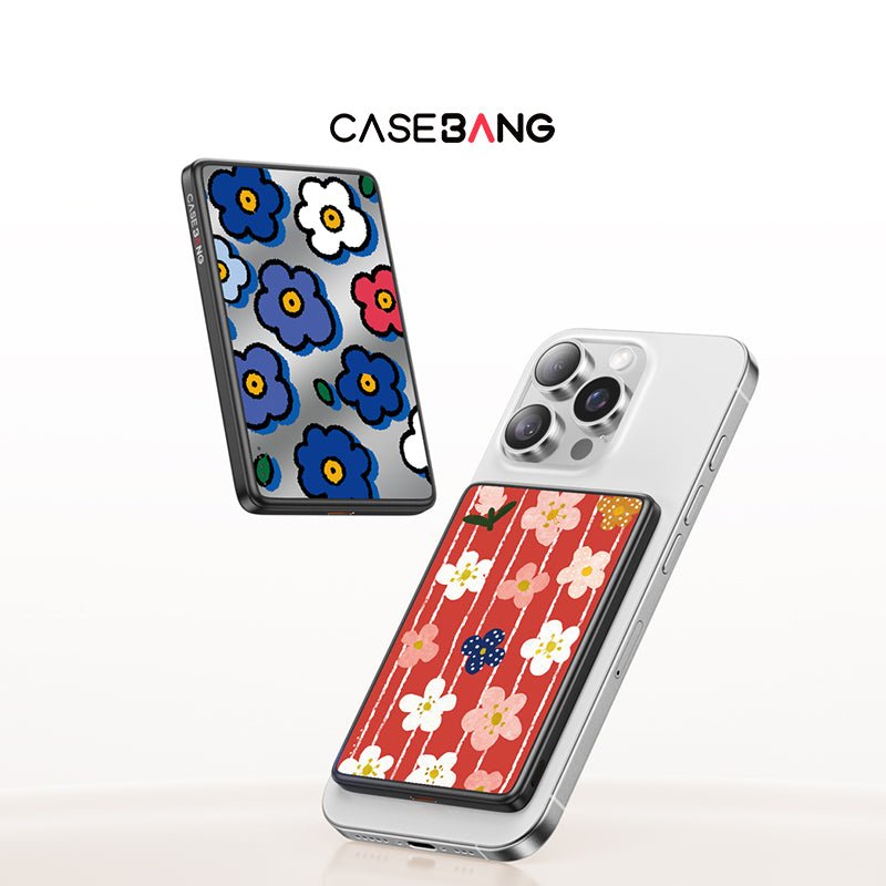 Little Blue Flower Magnetic Power Bank - CaseBangPower BankCaseBang5000mAh