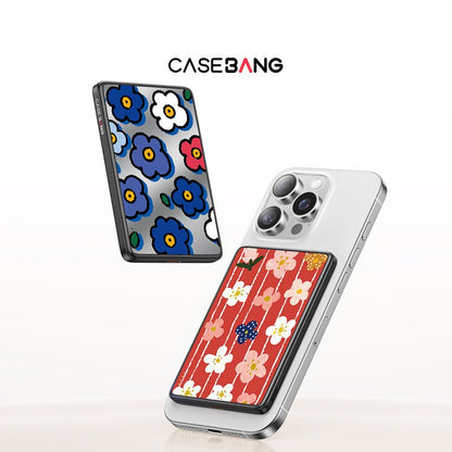 Little Blue Flower Magnetic Power Bank - CaseBangPower BankCaseBang5000mAh