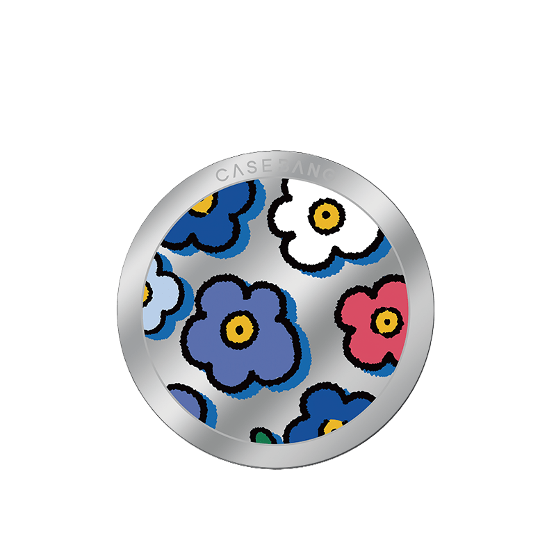 Little Blue Flower MagSafe Grip Stand - CaseBangMagsafe Grip StandCaseBangBack Cover