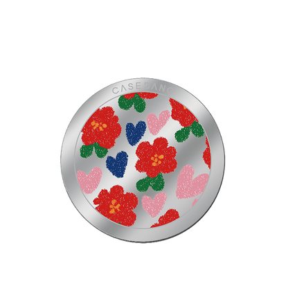 Little Red Flower MagSafe Grip Stand - CaseBangMagsafe Grip StandCaseBangBack Cover