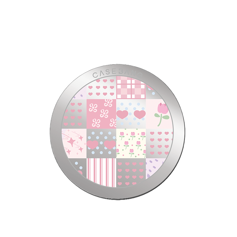 Love Patchwork MagSafe Grip Stand - CaseBangMagsafe Grip StandCaseBangBack Cover