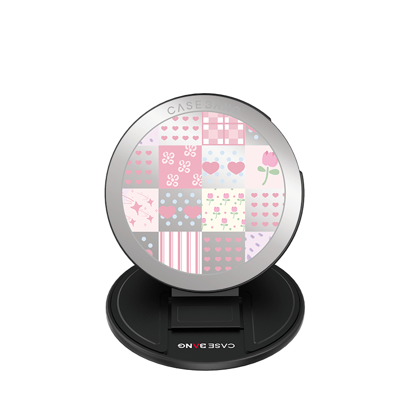 Love Patchwork MagSafe Grip Stand - CaseBangMagsafe Grip StandCaseBangBase Stand + Back Cover