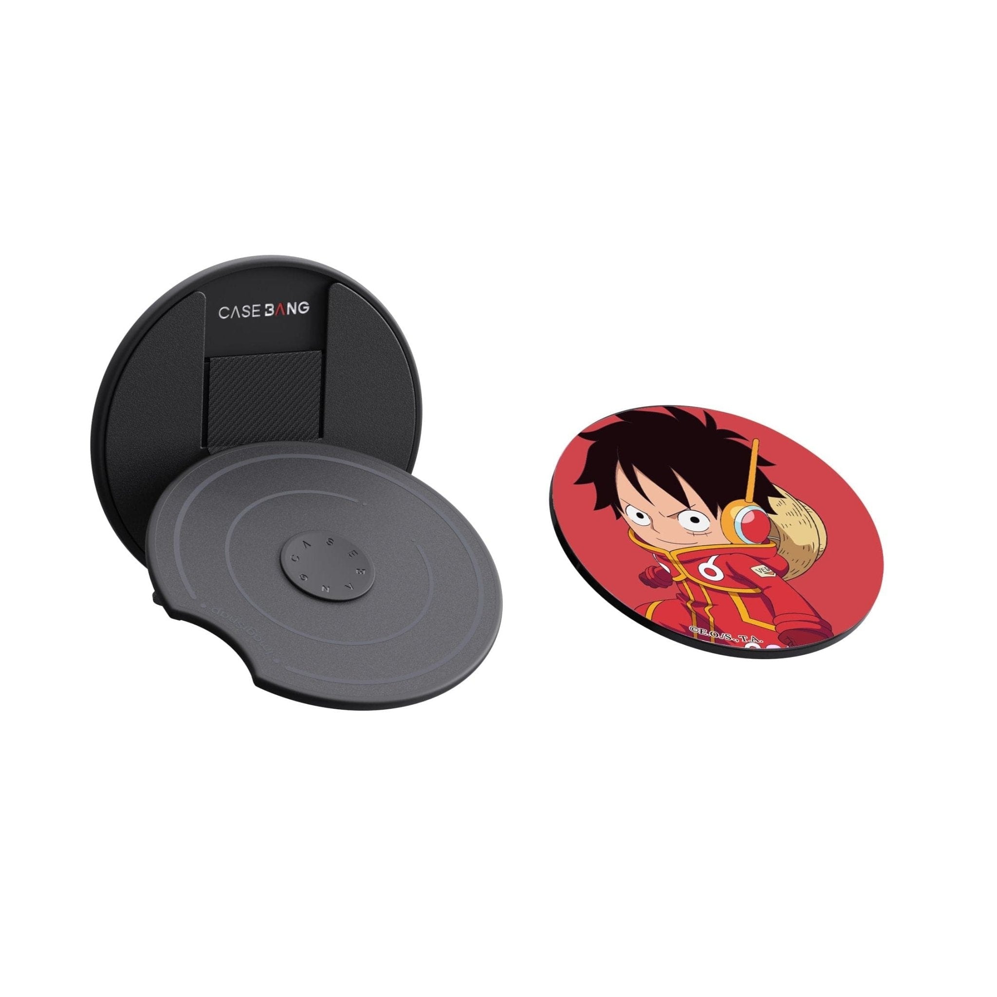 Luffy MagSafe grip stand with base and back cover
