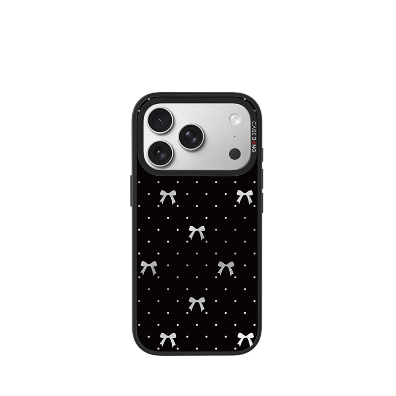 Midnight Black Bow Snap-On Case – CASEBANG