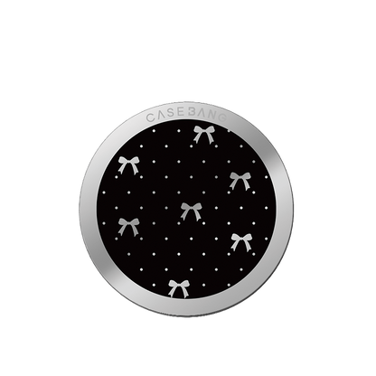 Midnight Black Bow MagSafe Grip Stand - CaseBangMagsafe Grip StandCaseBangBack Cover