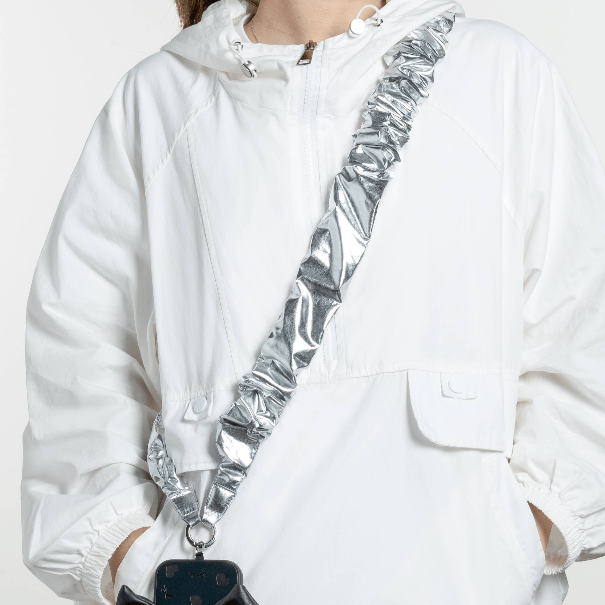 Moonlight Silver Cross - Body Charm - CaseBangCross - body CharmCaseBang