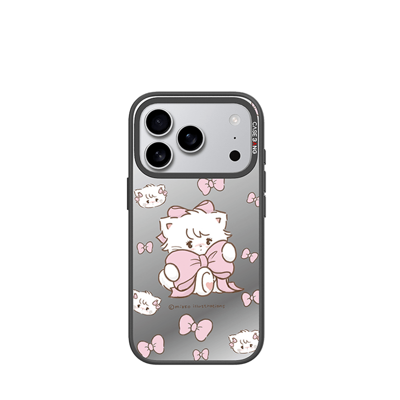 Mousse and Ribbon Bow interchangeable Snap-On phone case cover