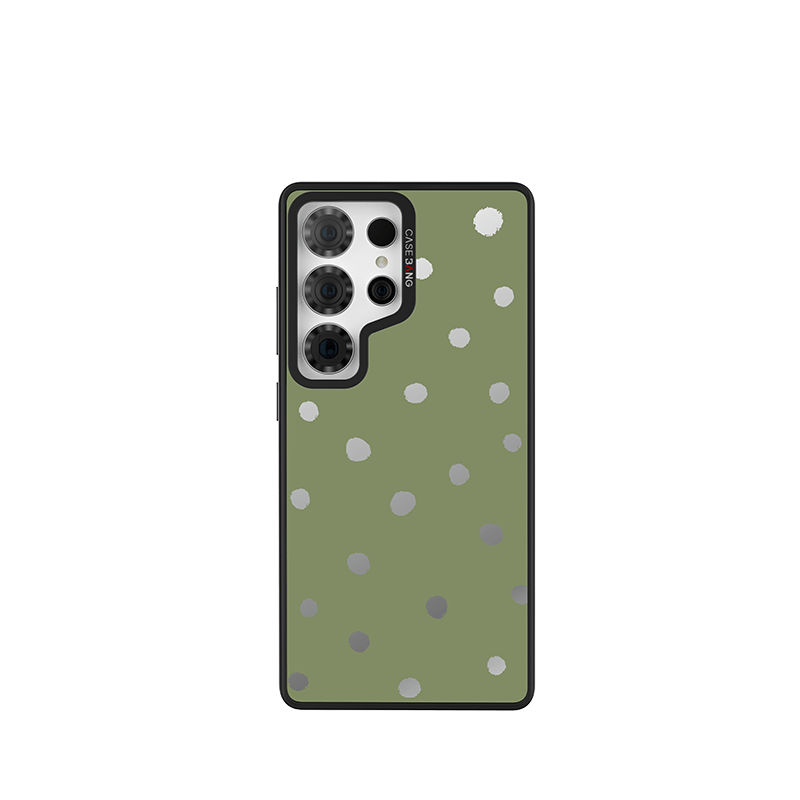 Olive Green Polka Dots Imagisnap - CaseBangImagisnapCaseBangiPhone 17 Pro MaxBack Cover
