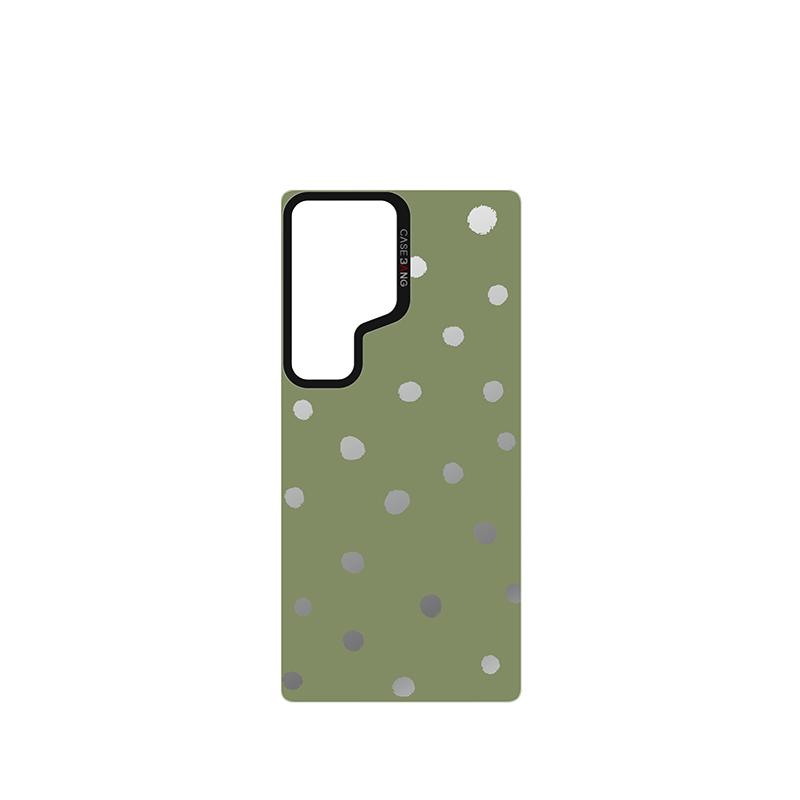 Olive Green Polka Dots Imagisnap - CaseBangImagisnapCaseBangiPhone 17 Pro MaxBack Cover