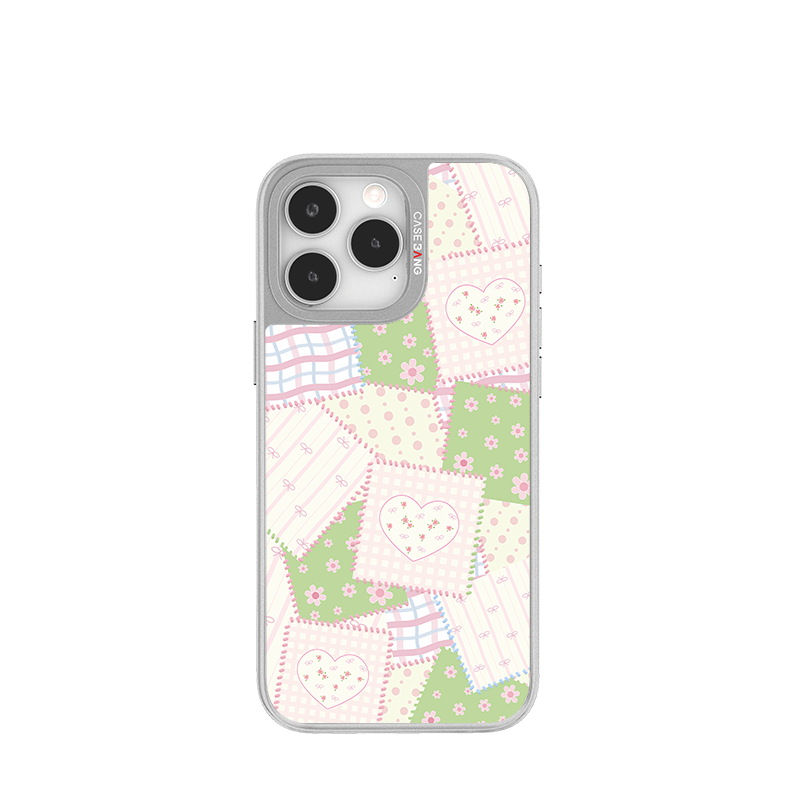 Patchwork Dreams Silver Unijoy - CaseBangUnijoyCaseBangPatch FlowersiPhone 14 Pro