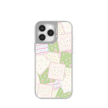 Patchwork Dreams Silver Unijoy - CaseBangUnijoyCaseBangPatch FlowersiPhone 14 Pro
