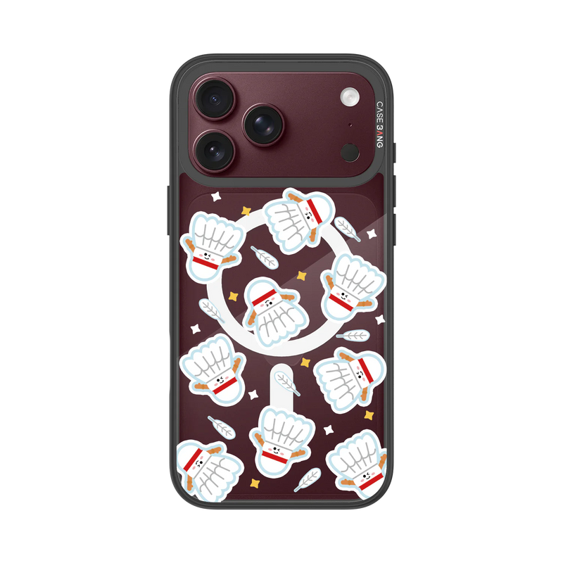 Freestyle Badminton Snap-On Phone Case — iPhone 18 Pro Max — Complete Case Set
