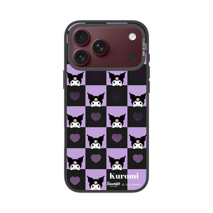 Kuromi Checkerboard Snap-On Phone Case — iPhone 18 Pro Max — Complete Case Set