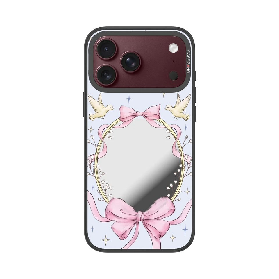 Magic Mirror Bow Snap-On Phone Case — iPhone 18 Pro Max — Complete Case Set