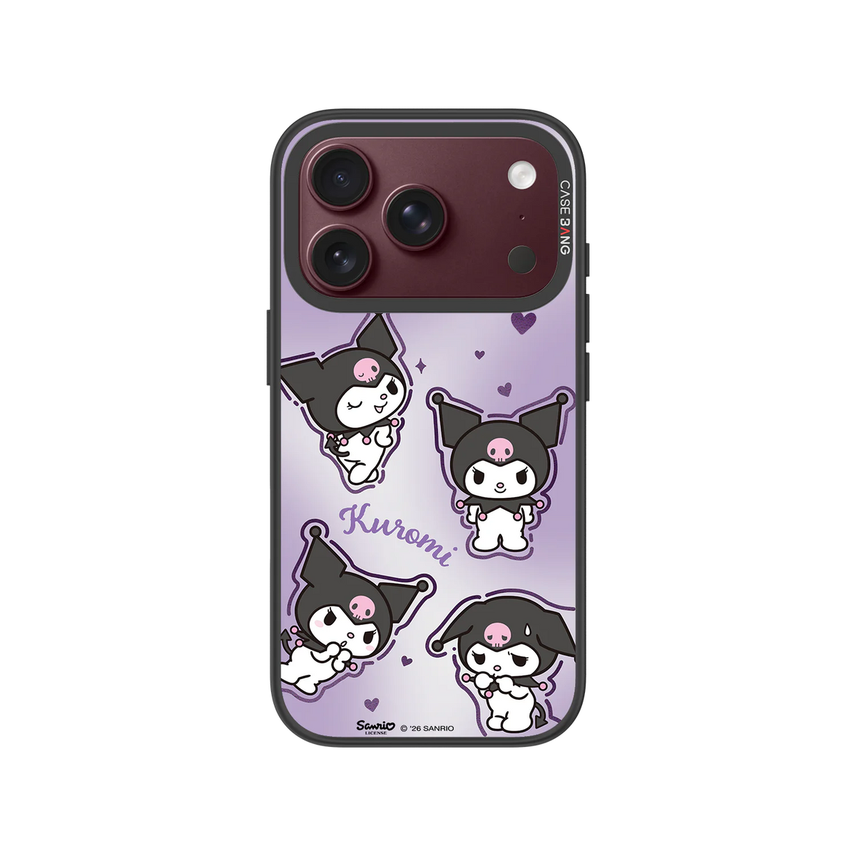 Soft Purple Kuromi Snap-On Phone Case — iPhone 18 Pro — Complete Case Set