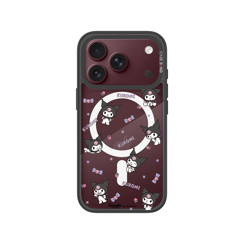 Kuromi Confetti Snap-On Phone Case — iPhone 18 Pro — Complete Case Set