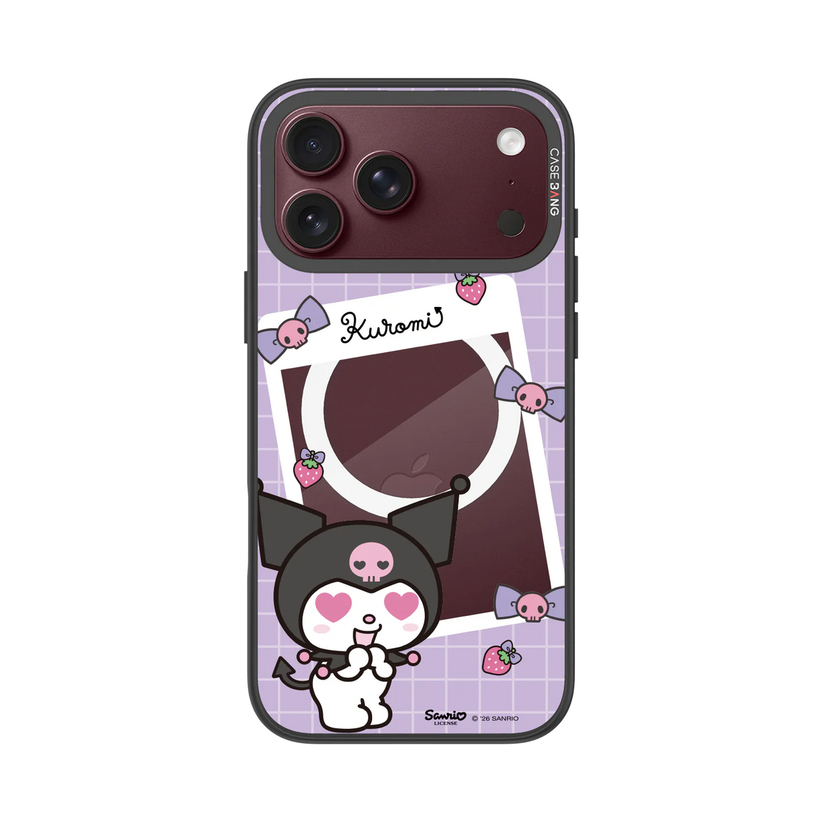 Purple Kuromi Letter Snap-On Phone Case — iPhone 18 Pro Max — Complete Case Set