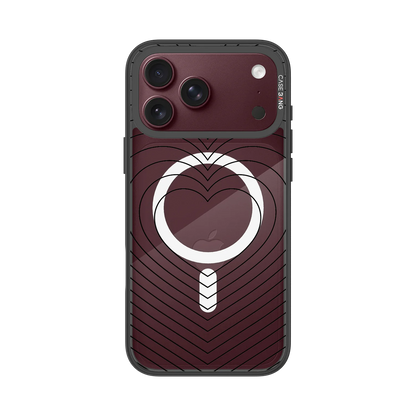 Concentric Heart Snap-On Phone Case — iPhone 18 Pro Max — Complete Case Set