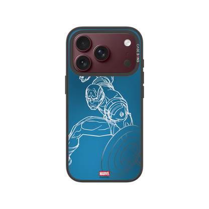 Captain America Snap-On Phone Case — iPhone 18 Pro — Complete Case Set