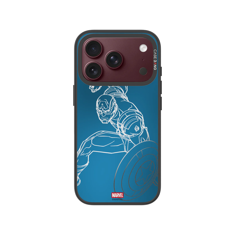 Captain America Snap-On Phone Case — iPhone 18 Pro — Complete Case Set