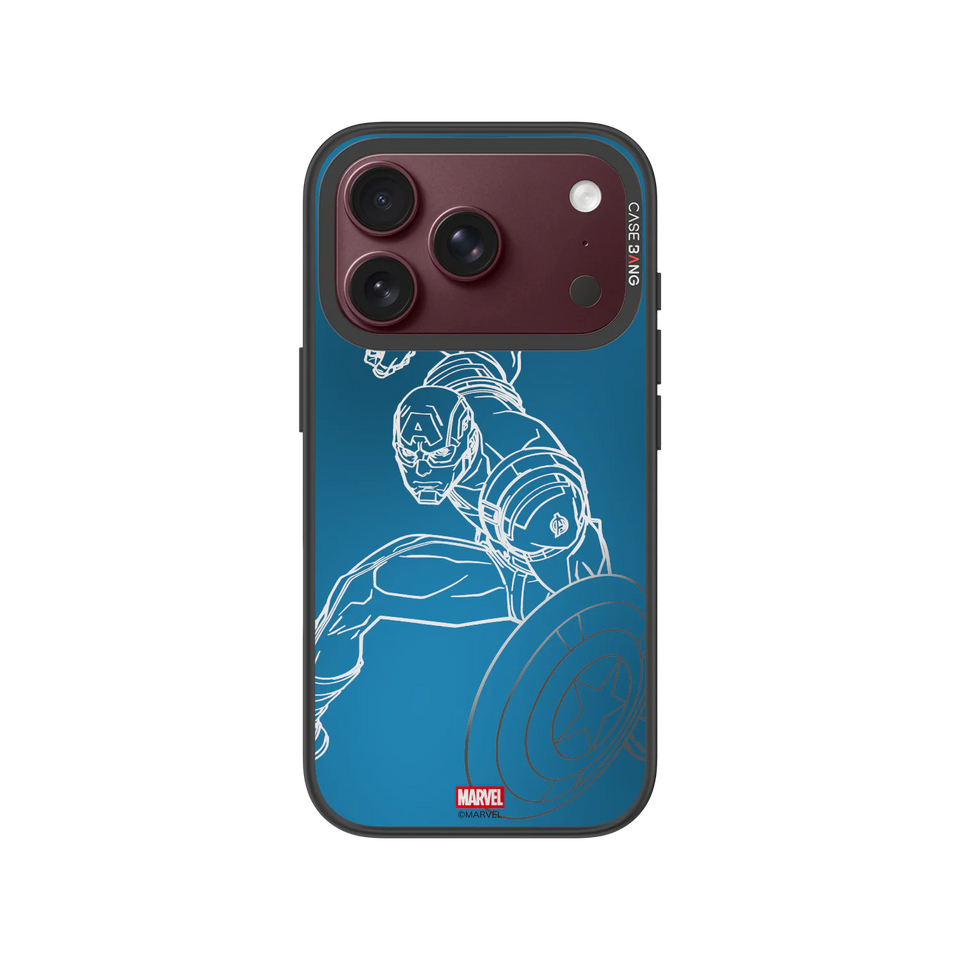 Captain America Snap-On Phone Case — iPhone 18 Pro — Complete Case Set