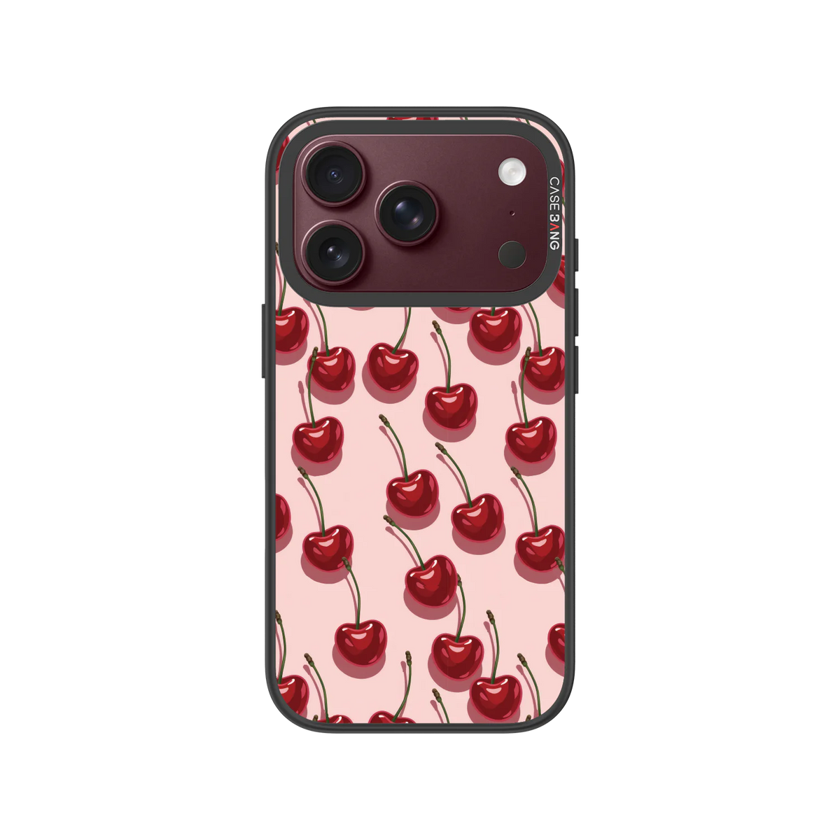 Red Cherry Snap-On Phone Case — iPhone 18 Pro — Complete Case Set