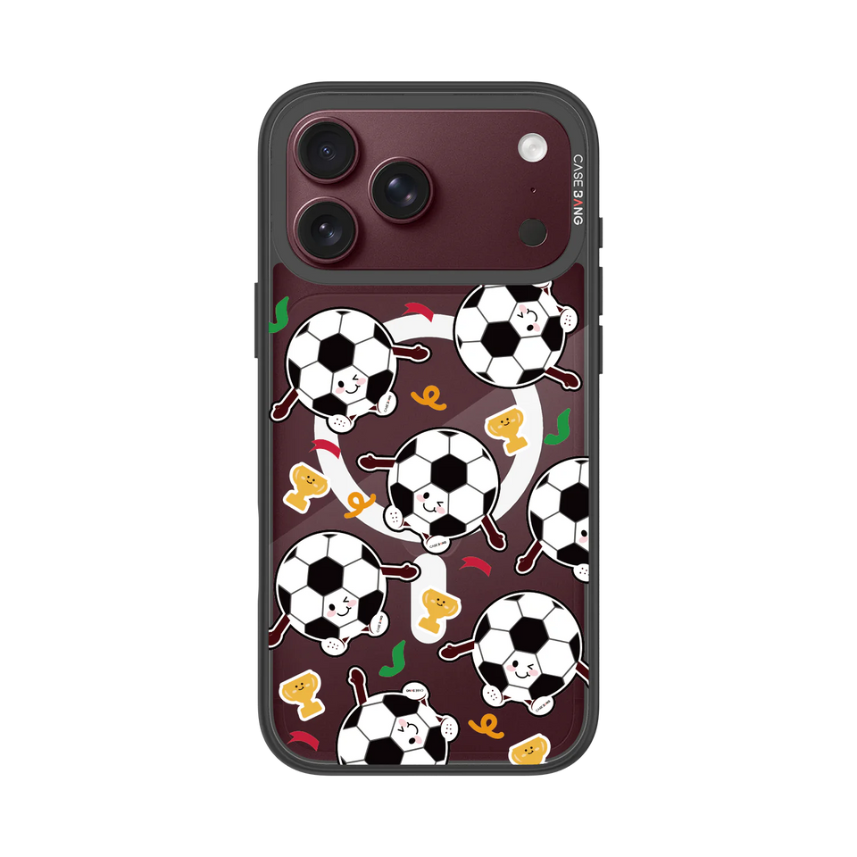 Vibrant Football Snap-On Phone Case — iPhone 18 Pro Max — Complete Case Set