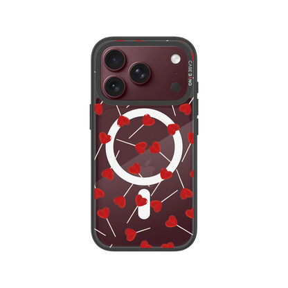 Red Heart Snap-On Phone Case — iPhone 18 Pro — Complete Case Set