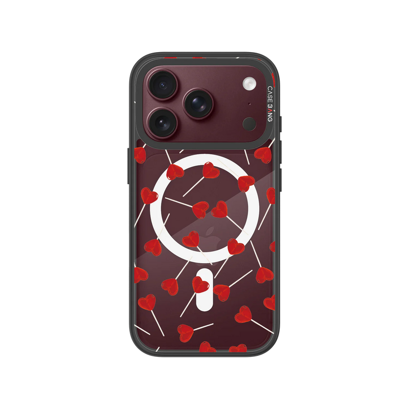 Red Heart Snap-On Phone Case — iPhone 18 Pro — Complete Case Set