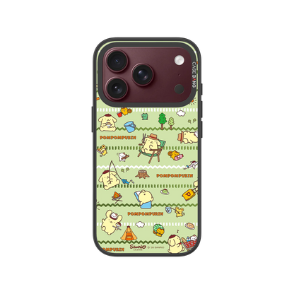Camping Pompom Snap-On Phone Case — iPhone 18 Pro — Complete Case Set