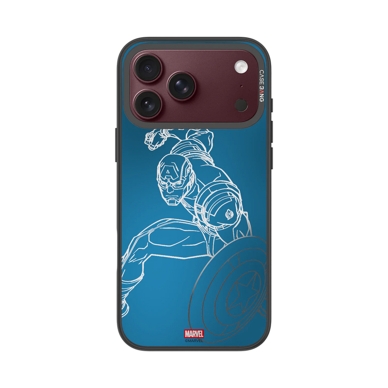 Captain America Snap-On Phone Case — iPhone 18 Pro Max — Complete Case Set