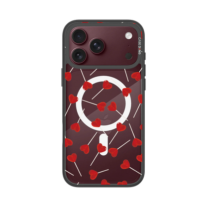 Red Heart Snap-On Phone Case — iPhone 18 Pro Max — Complete Case Set