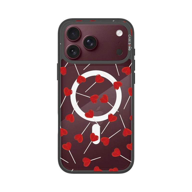 Red Heart Snap-On Phone Case — iPhone 18 Pro Max — Complete Case Set