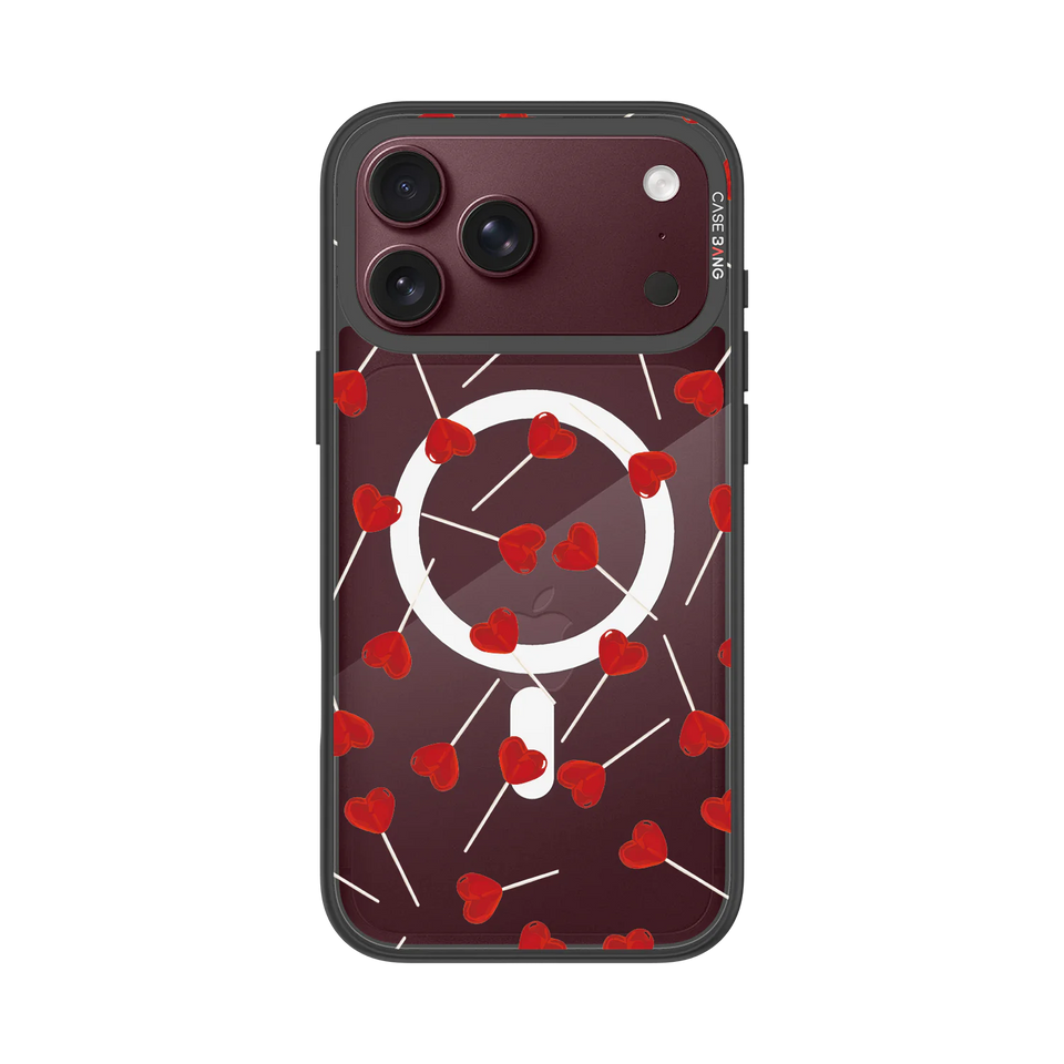 Red Heart Snap-On Phone Case — iPhone 18 Pro Max — Complete Case Set