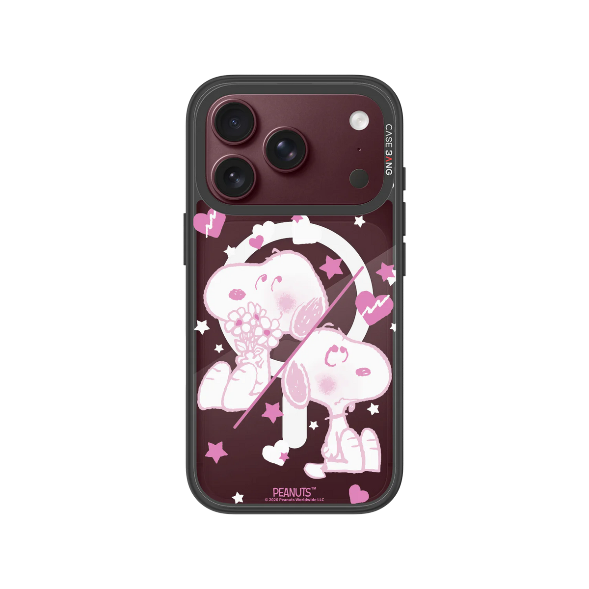Romantic Snoopy Snap-On Phone Case — iPhone 18 Pro — Complete Case Set