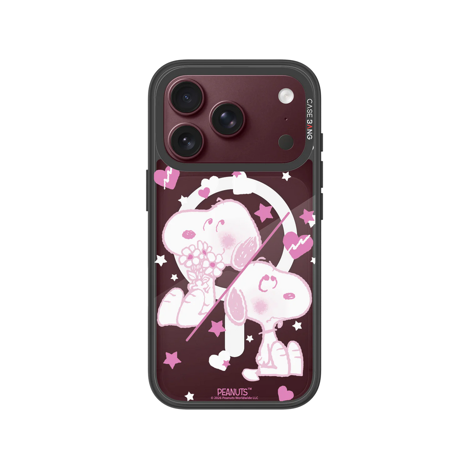 Romantic Snoopy Snap-On Phone Case — iPhone 18 Pro — Complete Case Set