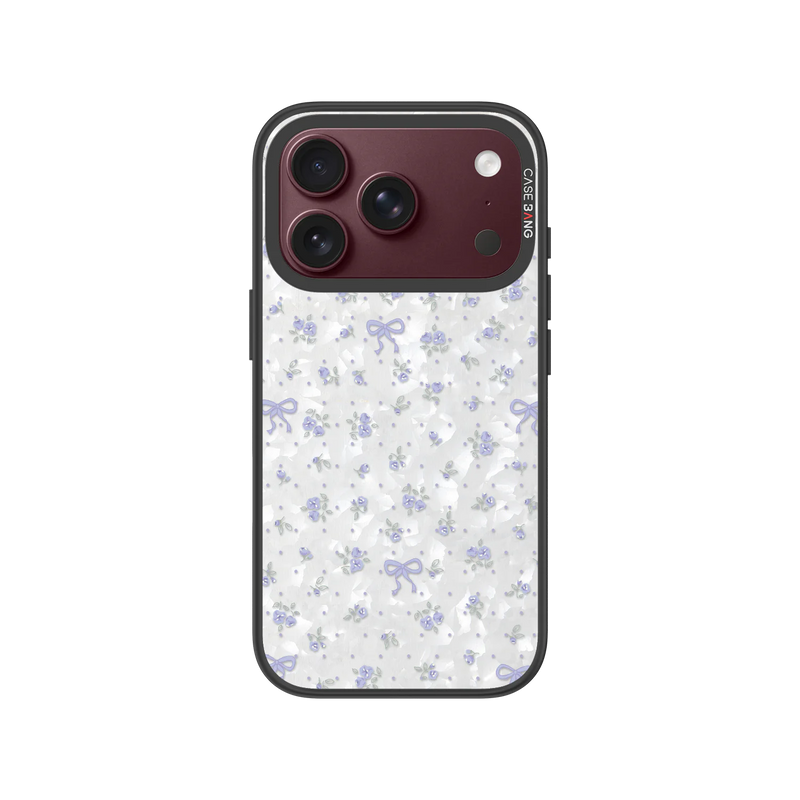 Blue Flower Snap-On Phone Case — iPhone 18 Pro — Complete Case Set