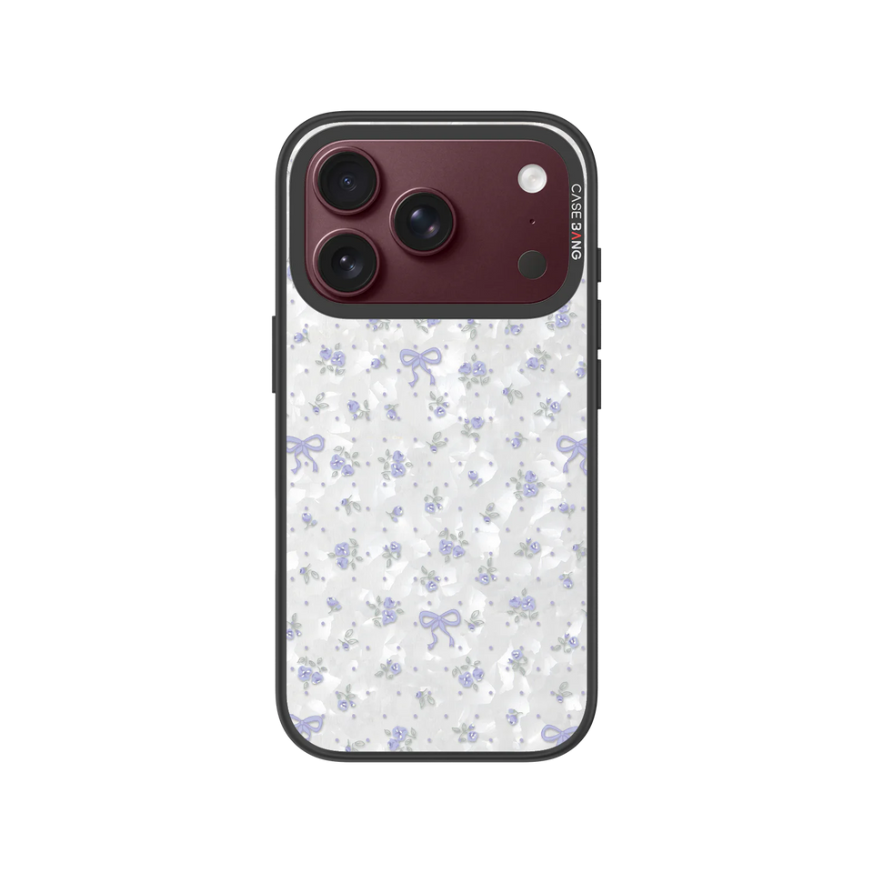 Blue Flower Snap-On Phone Case — iPhone 18 Pro — Complete Case Set