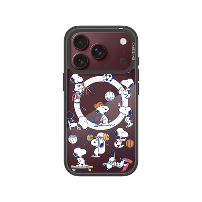 Snoopy Sports Party Snap-On Cover — iPhone 18 Pro — Complete Case Set