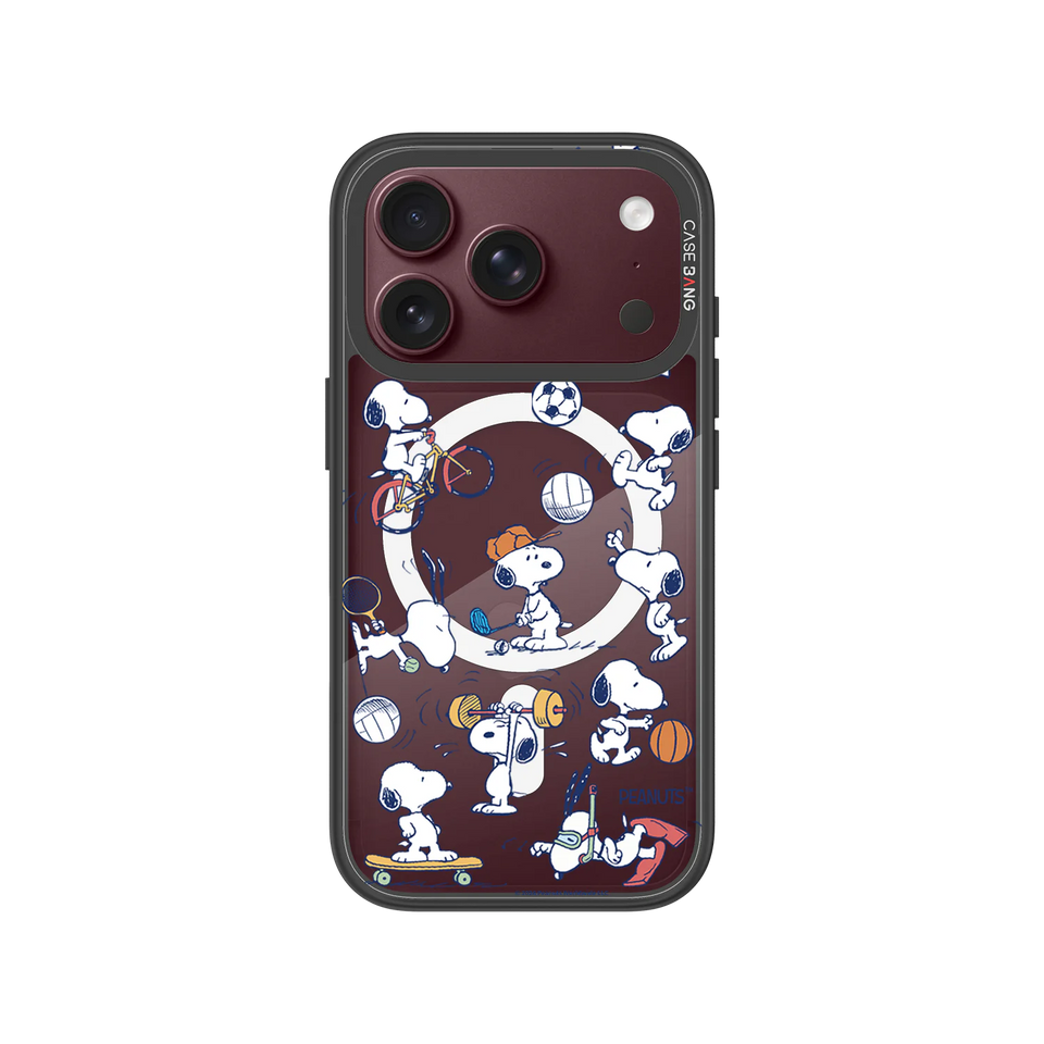 Snoopy Sports Party Snap-On Cover — iPhone 18 Pro — Complete Case Set