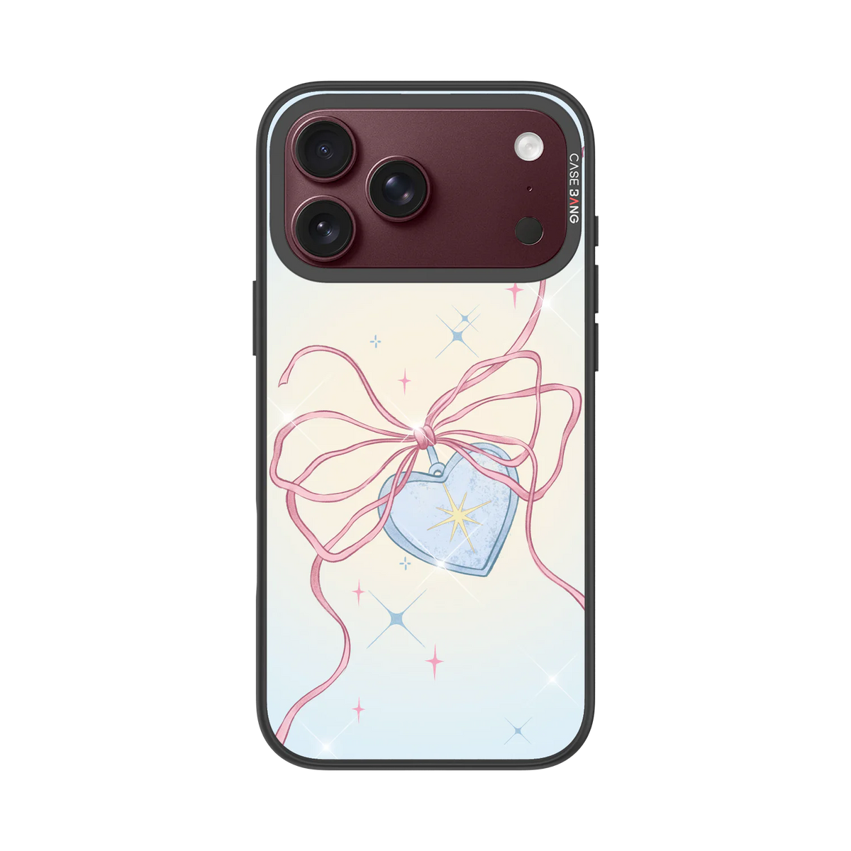 Diamond Bow Snap-On Phone Case — iPhone 18 Pro Max — Complete Case Set