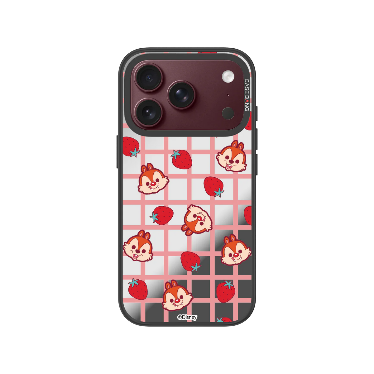 Strawberry Grid Chip Snap-On Phone Case — iPhone 18 Pro — Complete Case Set