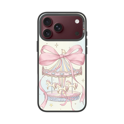 Carousel Bow Snap-On Phone Case — iPhone 18 Pro Max — Complete Case Set