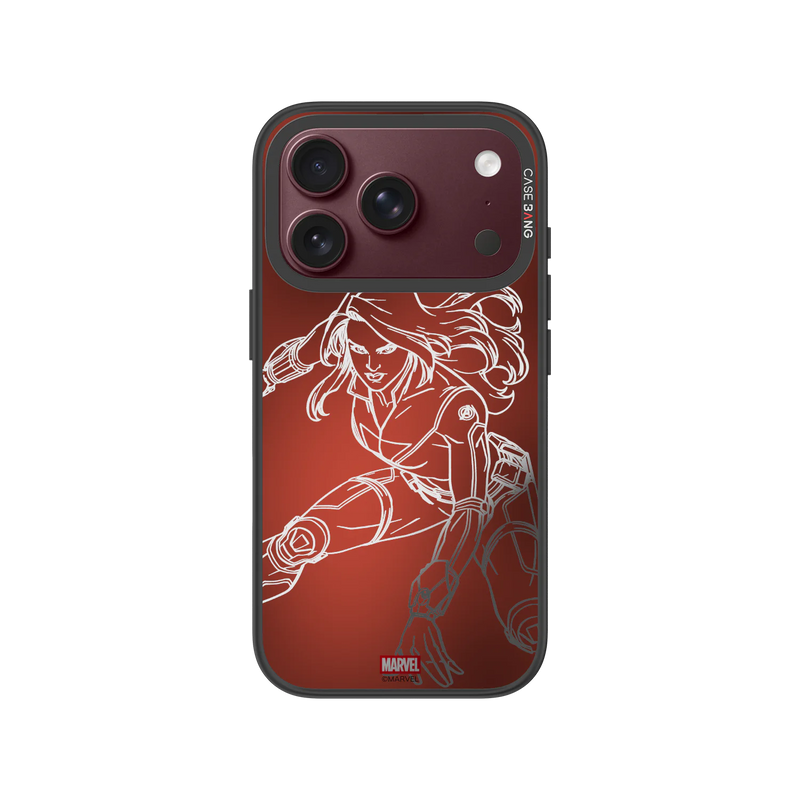 Black Widow Snap-On Phone Case — iPhone 18 Pro — Complete Case Set