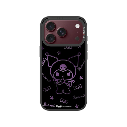 Neon Outline Kuromi Snap-On Phone Case — iPhone 18 Pro — Complete Case Set